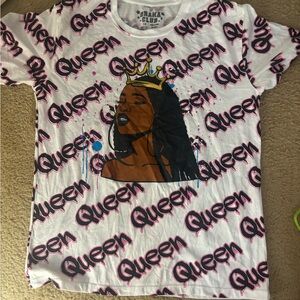 Queen Graphic women T-Shirt - White and Black